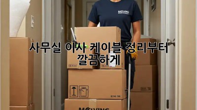 사무실 이사? 케이블 정리부터 깔끔하게!