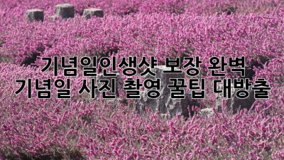 기념일📸인생샷 보장! 완벽 기념일 사진 촬영 꿀팁 대방출✨